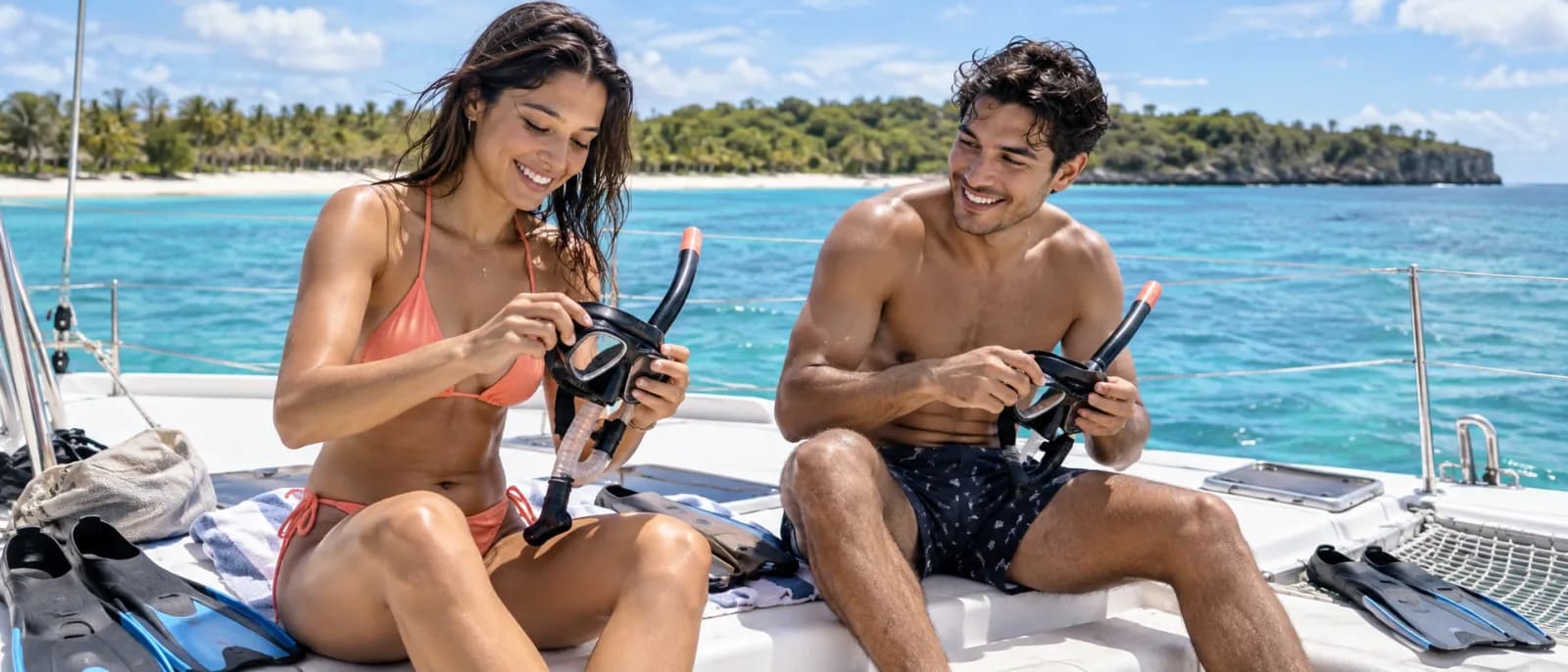 Preparando el snorkel