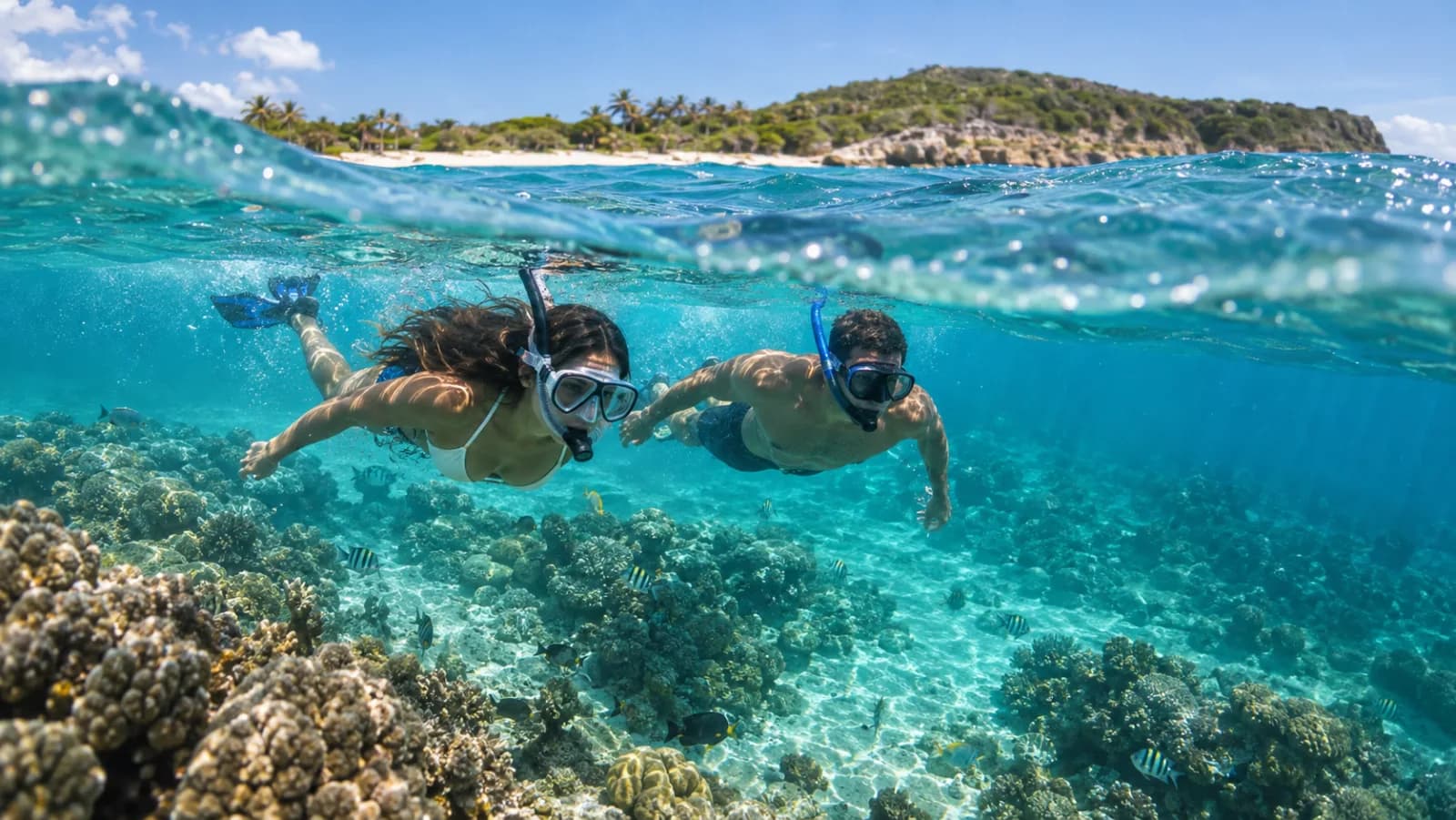 Snorkel en arrecife de Catalina